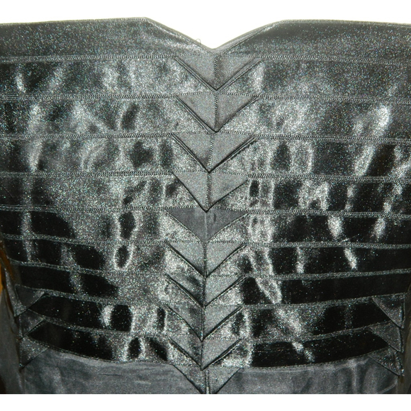 Karen Millen Dress Size 8 Black Strapless Tulle Double Layers‎ Formal Party Mini - Picture 7 of 13